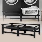 Wasmachine onderstel set van 2 61x53.5x37 cm met uitschuifplank in zwa...