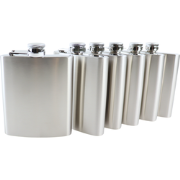 HIXA Heupfles - Zilver - 6 Stuks - Flacon - Veldfles - RVS - Drinkfles...