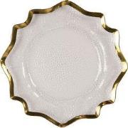 Clayre & Eef Onderbord Ø 33 cm Transparant Kunststof