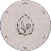 Clayre & Eef Onderbord Ø 33 cm Beige Kunststof Haan