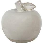 Clayre & Eef Decoratie Appel 8 cm Beige Porselein