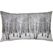 Clayre & Eef Kussenhoes Grijs Polyester Boom