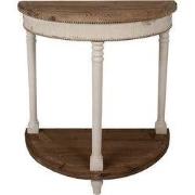 Clayre & Eef Sidetable 83x40x87 cm Beige Bruin Hout