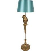 Clayre & Eef Vloerlamp Papegaai Ø 40x120 cm Goudkleurig Polyresin
