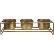 Clayre & Eef Plantenstandaard 63x19x16 cm Goudkleurig IJzer