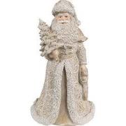 Clayre & Eef Beeld Kerstman 15 cm Goudkleurig Polyresin