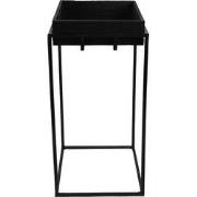 Clayre & Eef Plantentafel 31x31x65 cm Zwart IJzer