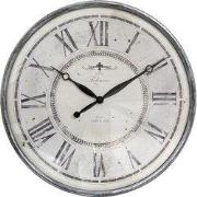 Clayre & Eef Wandklok Ø 50x6 cm Grijs Beige Kunststof