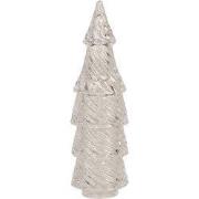 Clayre & Eef Glazen potje Kerstbomen Ø 7x24 cm Transparant Glas