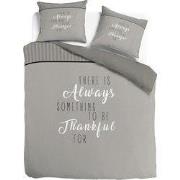 Dekbedovertrek Flanel Thankful - 1* 140x220 + 1* 60x70cm - Sleep Sense