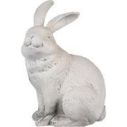 Clayre & Eef Beeld Konijn 21 cm Beige Polyresin