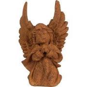 Clayre & Eef Decoratie Beeld Engel 19 cm Bruin Polyresin