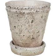 Clayre & Eef Bloempot Ø 13x14 cm Beige Steen