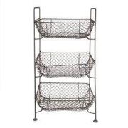 Clayre & Eef Mandenrek 35x26x71 cm Bruin Metaal