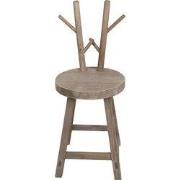 Clayre & Eef Plantentafel 30x30x70 cm Bruin Hout Gewei