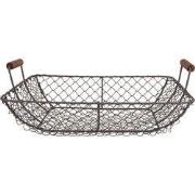 Clayre & Eef Opbergmand 32x26x12 cm Bruin Metaal