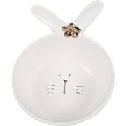 Clayre & Eef Kom 200 ml Wit Porselein Konijn