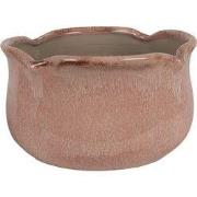 Clayre & Eef Bloempot Ø 20x11 cm Roze Keramiek