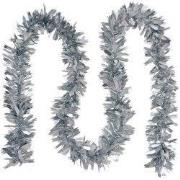 Clayre & Eef Kerstslinger Guirlande 200 cm Zilverkleurig Kunststof