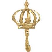 Clayre & Eef Wandhaak Kroon 17 cm Goudkleurig Metaal