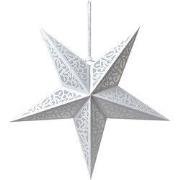 Clayre & Eef Hangende ster 60x22x60 cm Wit Papier