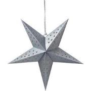 Clayre & Eef Hangende ster 45x15x45 cm Zilverkleurig Papier
