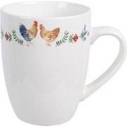 Clayre & Eef Mok 350 ml Wit Keramiek Haan