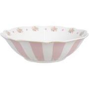 Clayre & Eef Soepkom 350 ml Roze Wit Porselein Roosjes