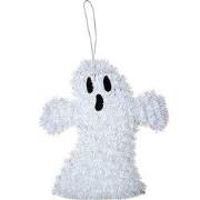 Clayre & Eef Halloween decoratie Spook 15x3x16 cm Wit Kunststof