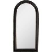 Clayre & Eef Spiegel 15x31 cm Zwart Polyresin