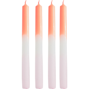 Candles- Dip Dye Tapers - Neon Orange/White/Light Pink - S4 - 2,1x25 c...