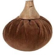 Clayre & Eef Decoratie Pompoen Ø 9x8 cm Bruin Polyester