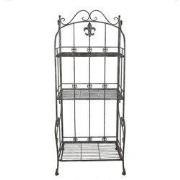 Clayre & Eef Wandrek 60x42x150 cm Grijs Metaal