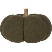 Clayre & Eef Decoratie Pompoen Ø 20x14 cm Groen Polyester