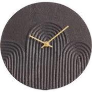 Light & Living - Klok GWENNA - 15x3x15cm - Bruin