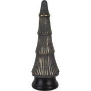 Clayre & Eef Kerstdecoratie Kerstboom Ø 15x45 cm Grijs Goudkleurig Gla...