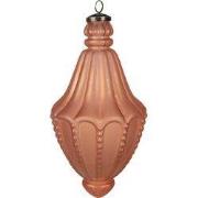 Clayre & Eef Kerstbal Ø 14x26 cm Oranje Glas