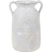 Clayre & Eef Vaas 15x12x20 cm Grijs Terracotta