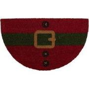 Clayre & Eef Deurmat 75x45 cm Rood Kokos Kerstman