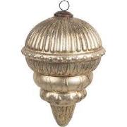 Clayre & Eef Kerstbal Ø 10x14 cm Goudkleurig Glas