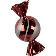 Clayre & Eef Kersthanger Ø 7x13 cm Rood Glas