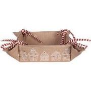 Clayre & Eef Broodmand 35x35x8 cm Bruin Katoen Gingerbread house