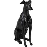 Clayre & Eef Decoratie Beeld Hond 20x10x30 cm Zwart Polyresin