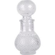 Clayre & Eef Decoratie Fles 50 ml Transparant Glas
