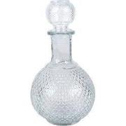 Clayre & Eef Decoratie Fles 525 ml Transparant Glas