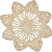 Clayre & Eef Placemat Ø 34 cm Beige Stro