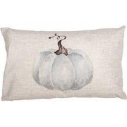 Clayre & Eef Kussenhoes 30x50 cm Beige Grijs Polyester Pompoen