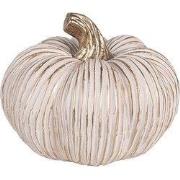 Clayre & Eef Decoratie Pompoen Ø 16x13 cm Goudkleurig Keramiek
