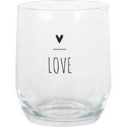 Clayre & Eef Waterglas 300 ml Transparant Glas Hart