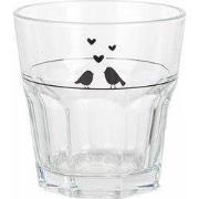 Clayre & Eef Waterglas 200 ml Transparant Glas Vogels